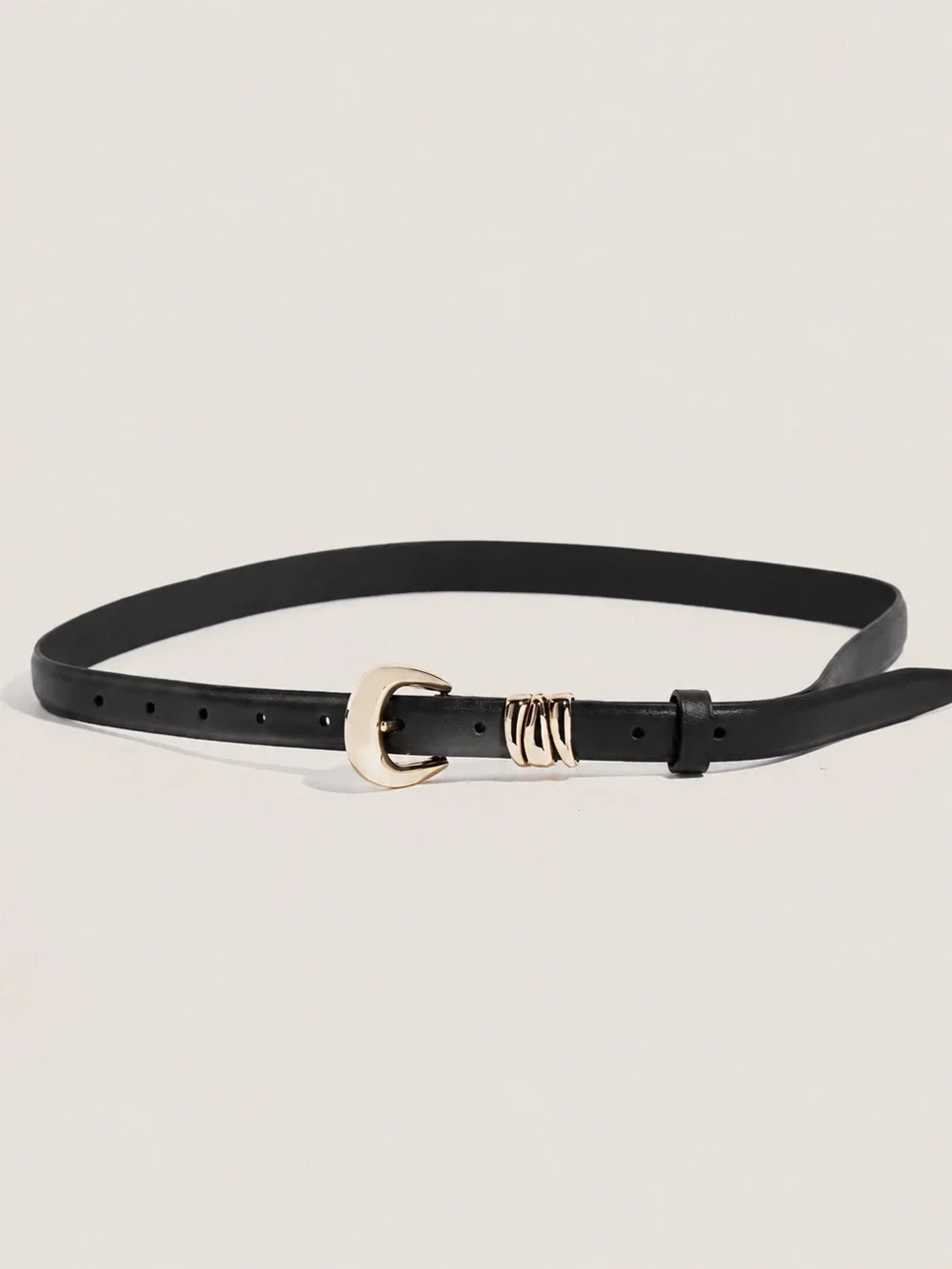 Black Skinny Belt